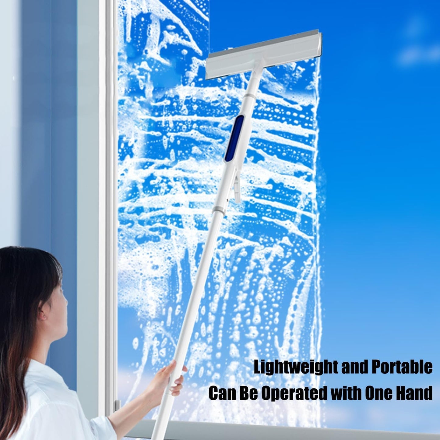 🔥 Squeegee for Window Cleaning with Spray