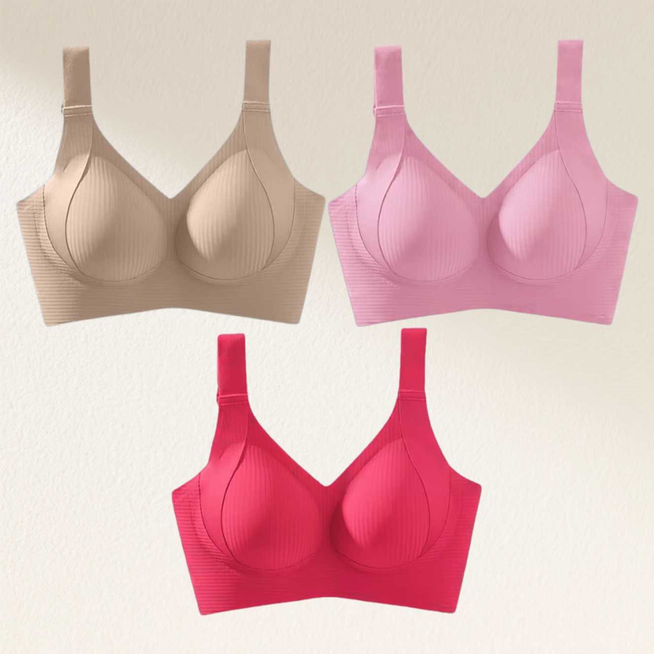 🎁Clearance Sale Buy 1 Get 3 Packs🔥 Super firming bra | Wire-free bra 👍 No more sagging breasts (3-Pack Value Set)