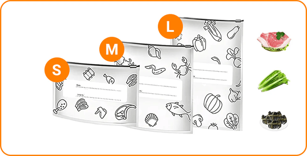🍗Buy 2 Get 1 Free 🥦Reusable Aluminum Foil Sealable Storage Bags