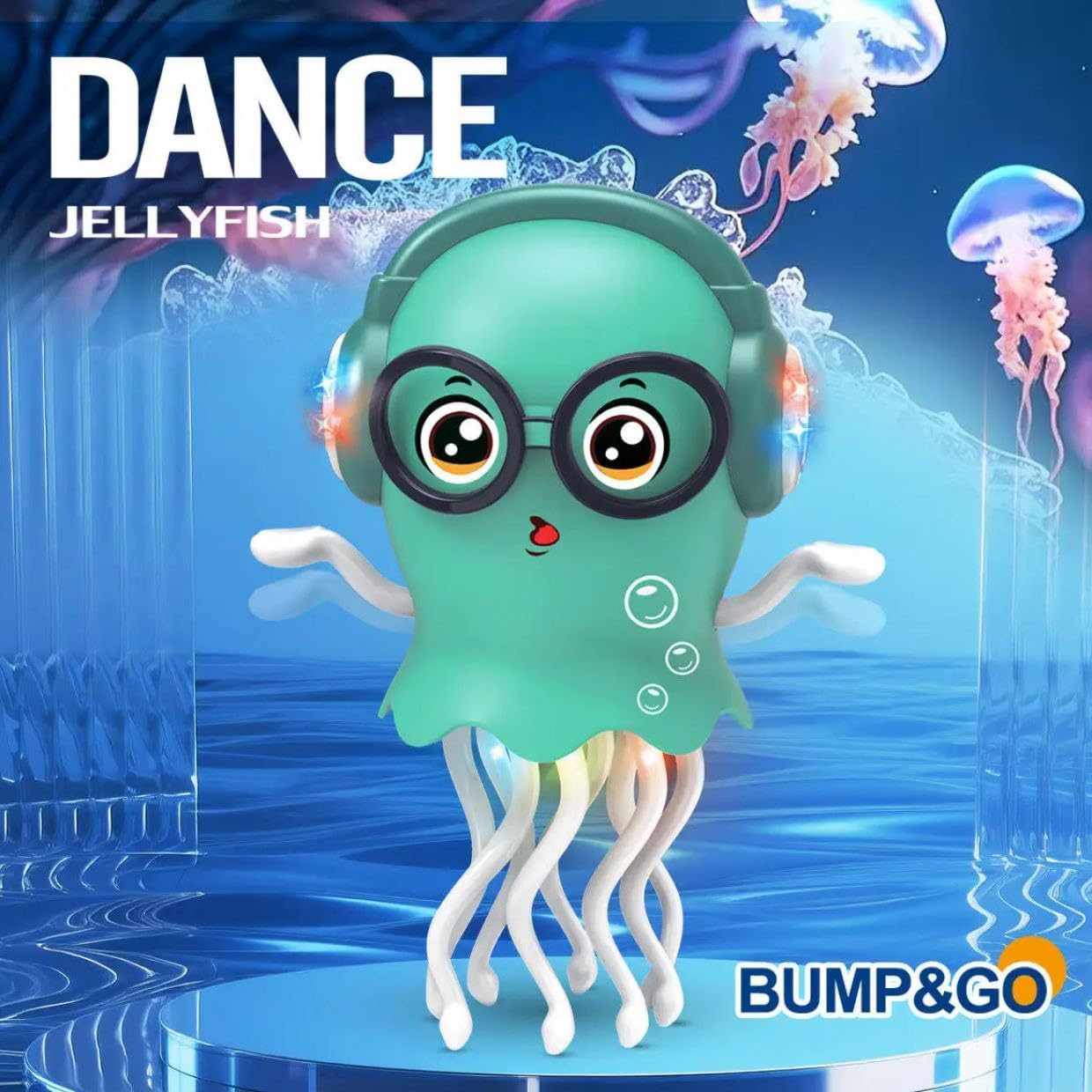 🏆Hot Sale⚡Magic Dancing Octopus Toy： LED Lights, Music & Smart Obstacle Avoidance