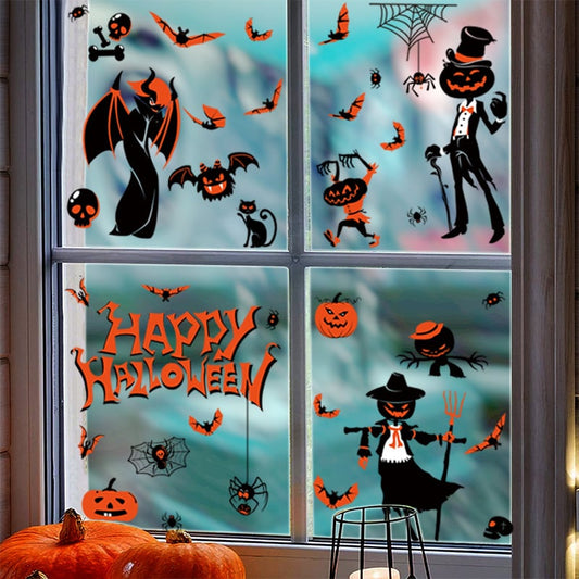 Halloween window stickers static decorative stickers