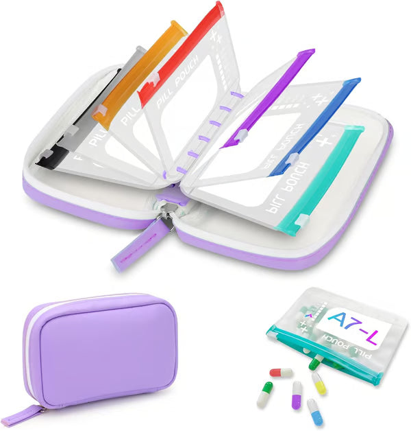 🔥💊 A8 Waterproof Pill Case Set – For 7 to 14 Days of Medication & Vitamins 💧 Waterproof & Shatterproof