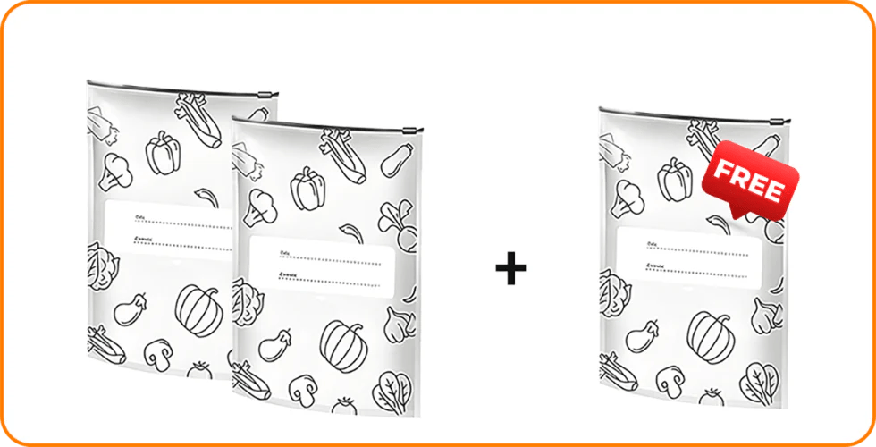 🍗Buy 2 Get 1 Free 🥦Reusable Aluminum Foil Sealable Storage Bags