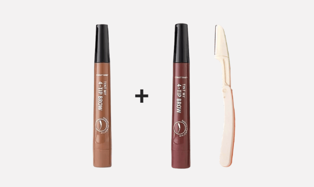 🎁Buy 1 Get 1 Free🔥Waterproof Four-tip Beard and Eyebrow Pen✨
