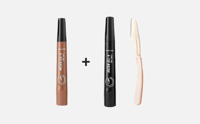 🎁Buy 1 Get 1 Free🔥Waterproof Four-tip Beard and Eyebrow Pen✨