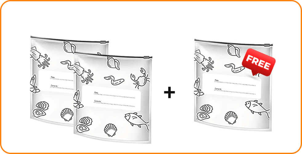 🍗Buy 2 Get 1 Free 🥦Reusable Aluminum Foil Sealable Storage Bags