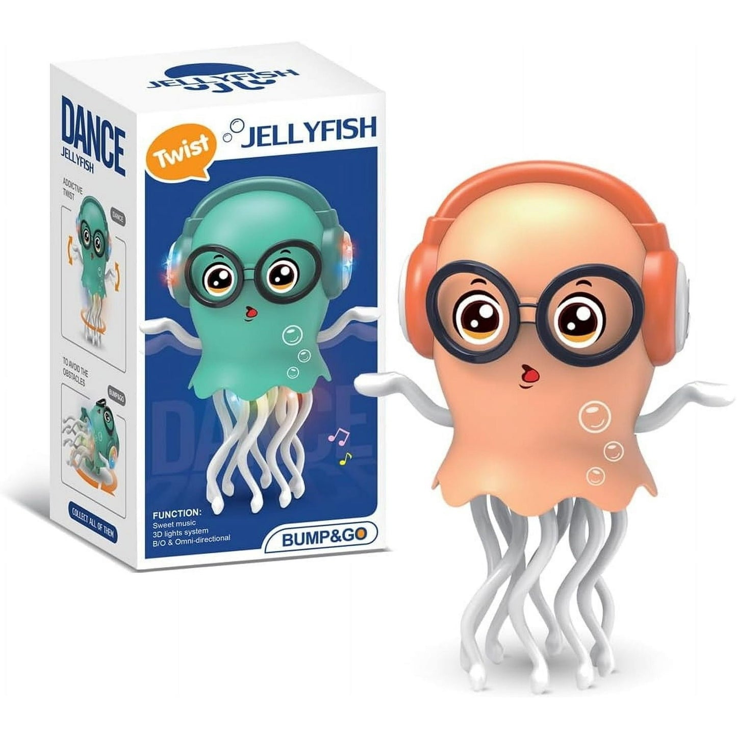 🏆Hot Sale⚡Magic Dancing Octopus Toy： LED Lights, Music & Smart Obstacle Avoidance