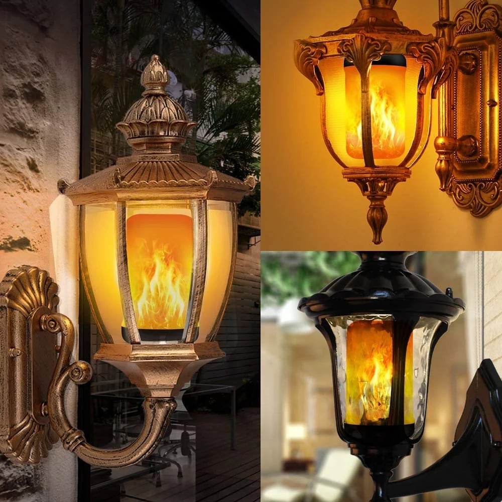🔥LED Flame Light Bulb With Gravity Sensing Effect