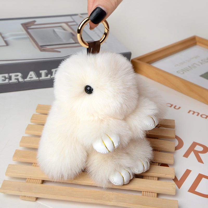 💕🐰 Handmade Soft Bunny PomPom Charms（🎁Boxed Edition）