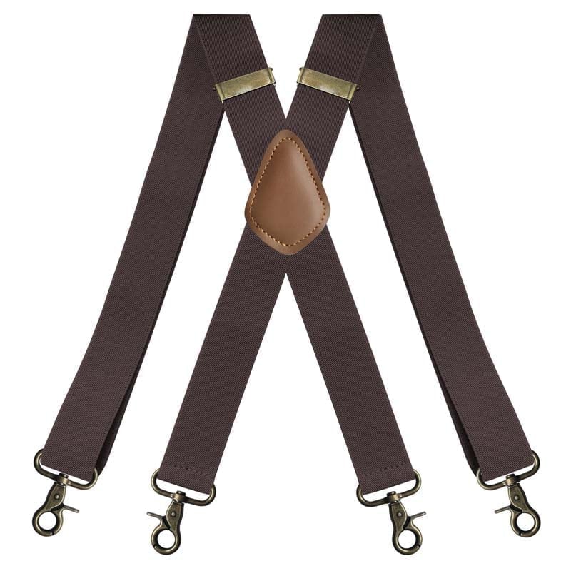 💼 Comfortable 4‑Clip Work Suspenders for Men