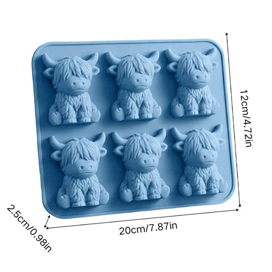 Highland Cow Silicone Ice Cube Tray