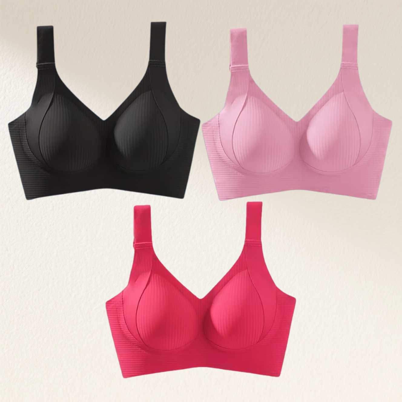 🎁Clearance Sale Buy 1 Get 3 Packs🔥 Super firming bra | Wire-free bra 👍 No more sagging breasts (3-Pack Value Set)
