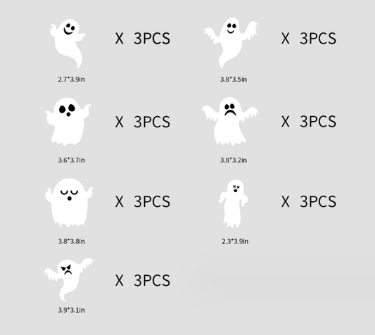 Spooky decorative Halloween wall stickers