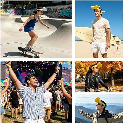 Funny Hand-Shaped Sun Visor Headband – Novelty Palm Hat for Beach, Festivals & Parties