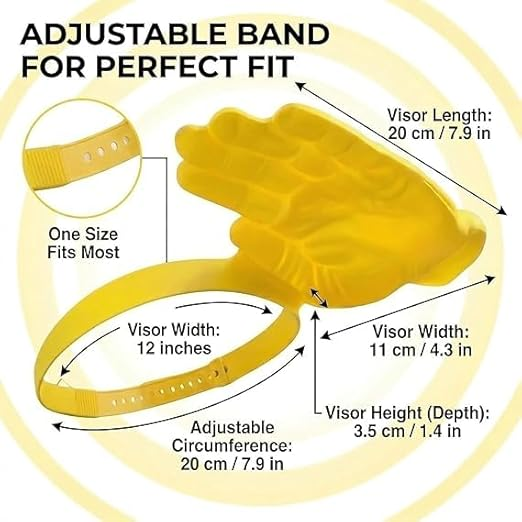 Funny Hand-Shaped Sun Visor Headband – Novelty Palm Hat for Beach, Festivals & Parties