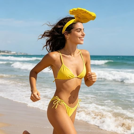 Funny Hand-Shaped Sun Visor Headband – Novelty Palm Hat for Beach, Festivals & Parties