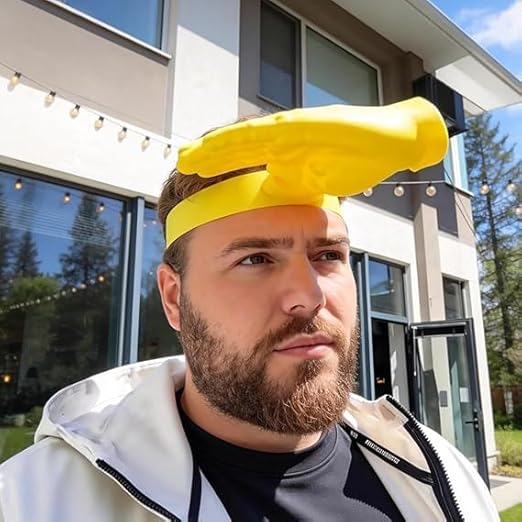 Funny Hand-Shaped Sun Visor Headband – Novelty Palm Hat for Beach, Festivals & Parties